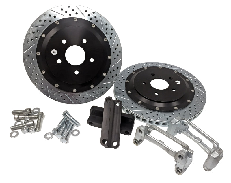 BAE Eradispeed Rotors - Baer Brakes 06-09 Cadillac XLR V Eradispeed+ Rear SDZ 2-Piece Performance Brake Rotors