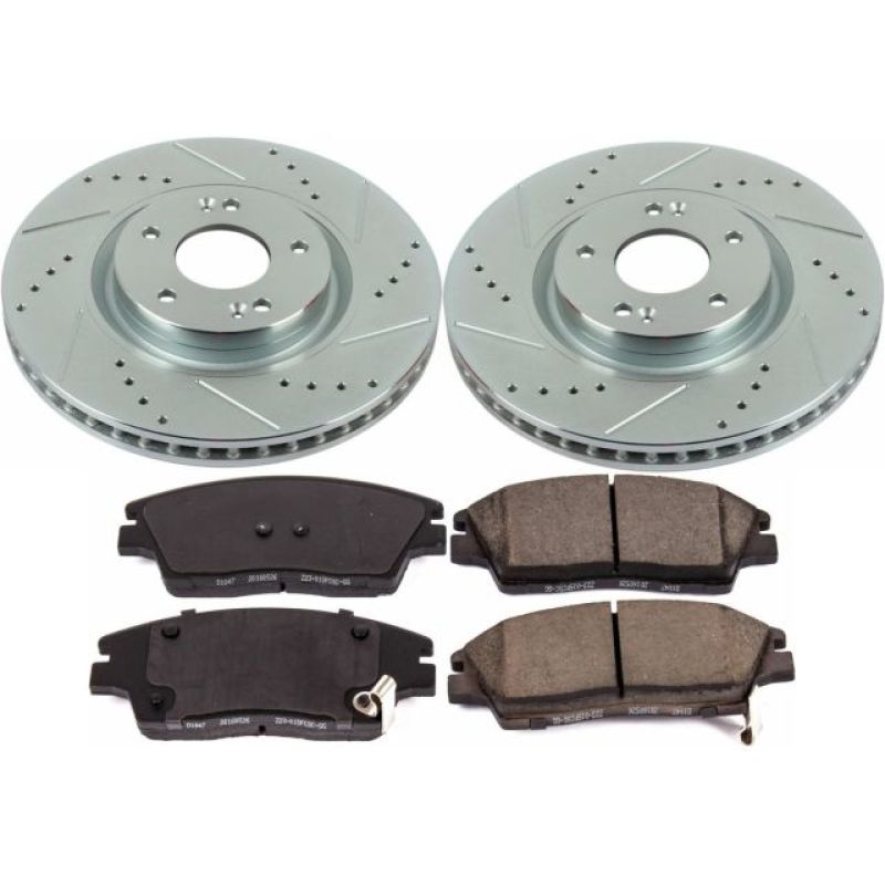 PSB Z23 Evolution Kit - Power Stop 15-17 Hyundai Tucson Front Z23 Evolution Sport Brake Kit
