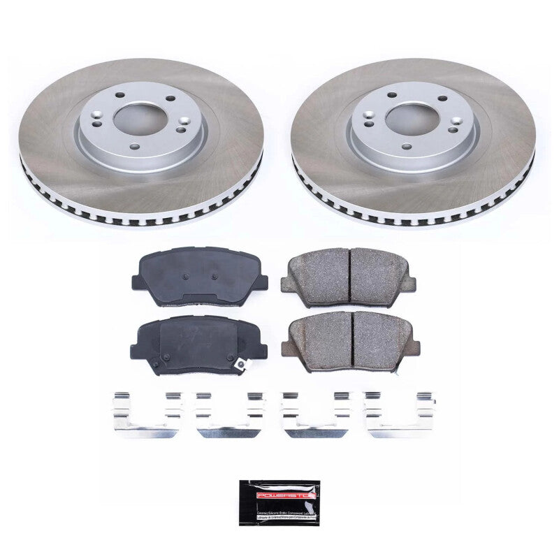 PSB Semi-Coated Rotor Kits - Power Stop 14-20 Kia Sorento Front Semi-Coated Rotor Kit
