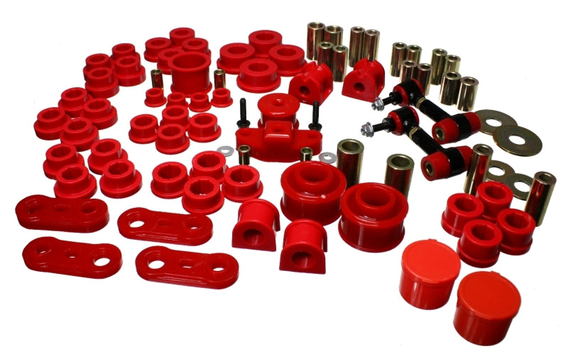ES Hyper-Flex Sets - Red - Energy Suspension 08-12 Subaru Impreza WRX Red Hyper-Flex Master Bushing Set