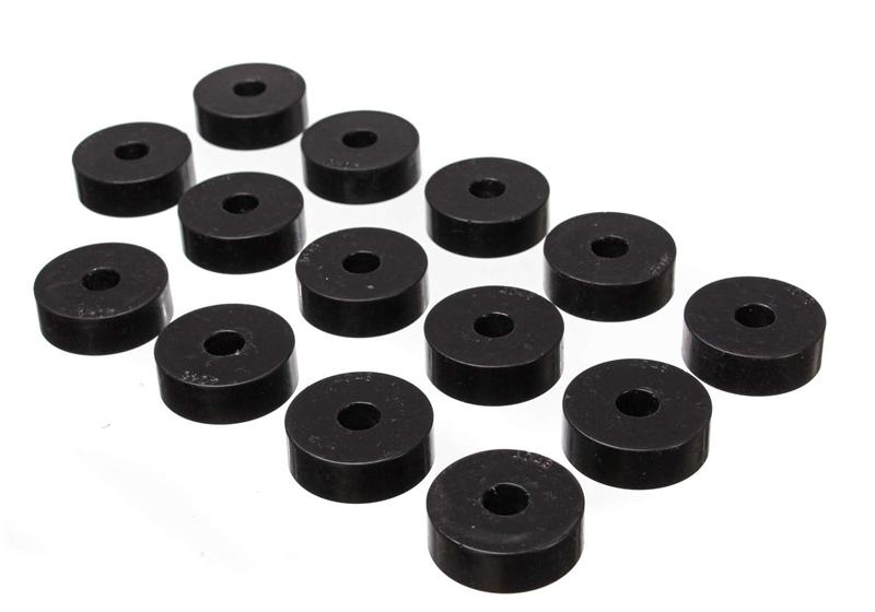 ES Body Mounts - Black - Energy Suspension 55-73 Jeep CJ5/CJ7/CJ8 Scrambler Black Body (Cab) Mount Set