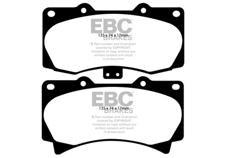 EBC Yellowstuff Brake Pad Sets - EBC 05-07 Hummer H3 3.5 Yellowstuff Front Brake Pads
