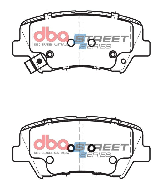 DBA Street Series Brake Pads - DBA 17-20 Hyundai Elantra (w/280mm Front Rotor) Front Street Series Brake Pads
