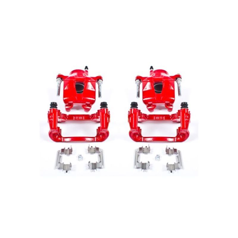 PSB Red Calipers - Power Stop 05-10 Scion tC Front Red Calipers w/Brackets - Pair