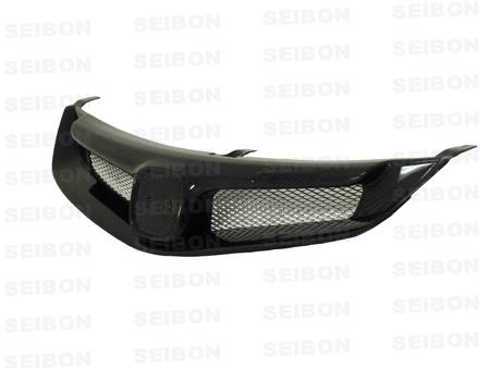 SEI Grilles - Seibon 06-10 Honda Civic 4Dr JDM / Acura CSX MG-Style Carbon Fiber Grill