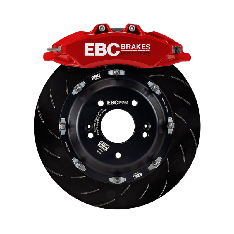 EBC Big Brake Kits - EBC Racing 07-13 BMW M3 (E90/E92/E82) Red Apollo-6 Calipers 380mm Rotors Front Big Brake Kit