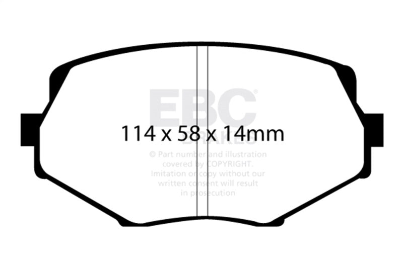 EBC Bluestuff Brake Pad Sets - EBC 94-01 Mazda Miata MX-5 Bluestuff Front Brake Pads