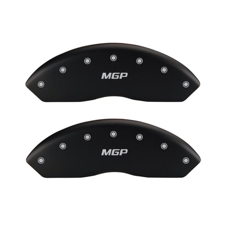 MGP Caliper Covers 4 Standard - MGP 4 Caliper Covers Engraved Front & Rear MGP Matte Black finish silver ch