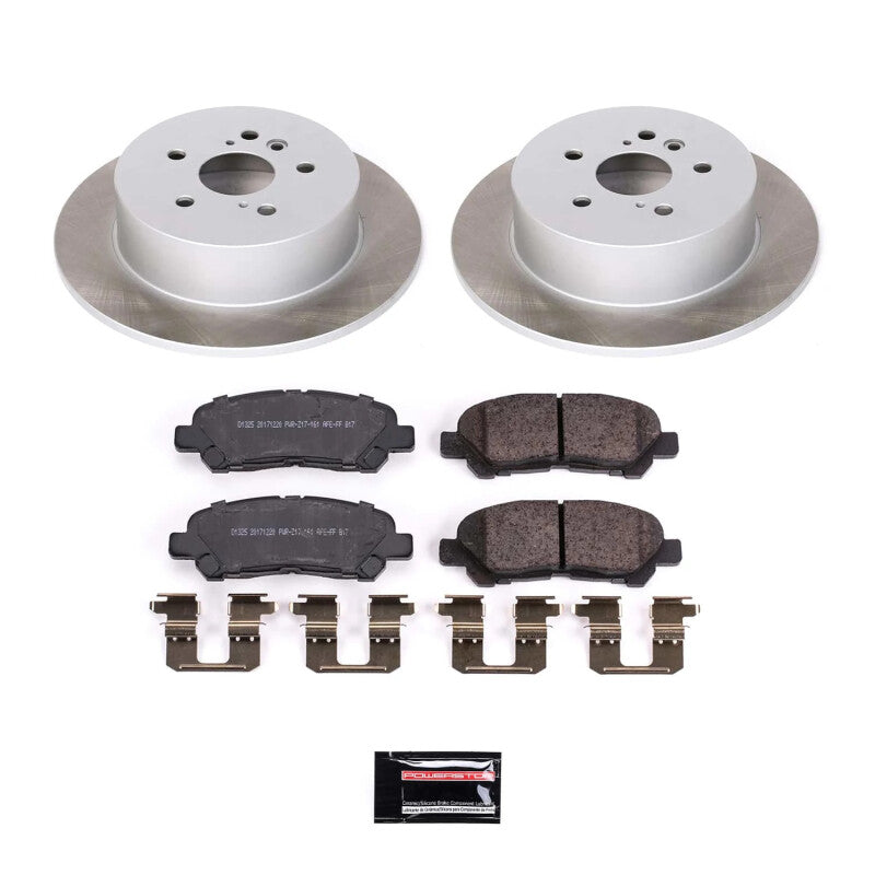 PSB Semi-Coated Rotor Kits - Power Stop 08-13 Toyota Highlander Rear Semi-Coated Rotor Kit