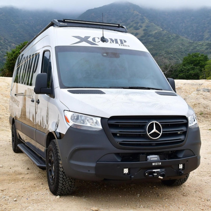 WES Pro-Series Bumpers - Westin 19-23 Mercedes-Benz Sprinter Pro-Series Mid Width Front Bumper - Textured Black
