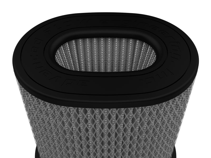 AFE Universal Pro Dry S Filter - aFe MagnumFLOW HD Air Filters Pro Dry S Oval 7in X 4.75in F 9in X 7in T X 9H