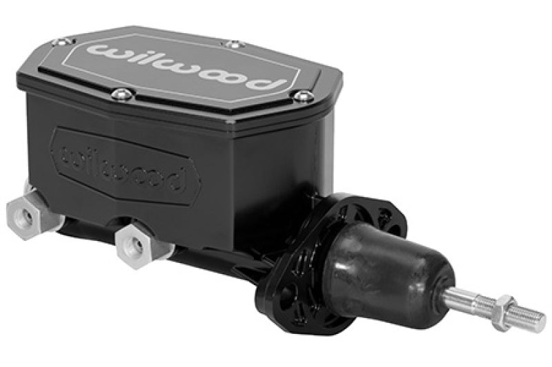 WIL Master Cylinder - Wilwood Corvette C2 Compact Tandem Master Cylinder - 15/16in Bore Ball Black