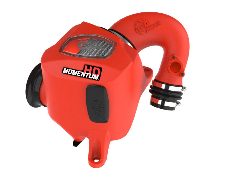 AFE Momentum HD Cold Air Intakes - aFe 15-25 Toyota Hilux L4-2.4/2.8L (td) Momentum HD Cold Air Intake System Red w/ Pro DRY S Filter