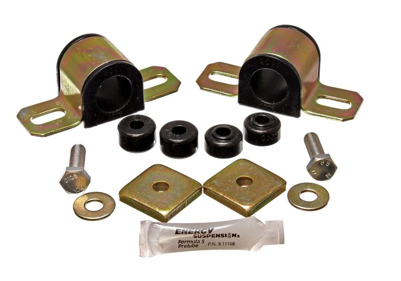 ES Sway Bar Bushings - Black - Energy Suspension 95-98 Nissan 240SX (S14) Black 27mm Front Sway Bar Frame Bushings (Sway bar end li