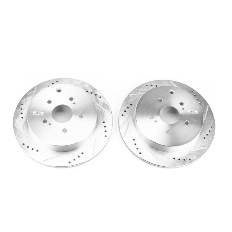 PSB Evolution Drill/Slot Rotor - Power Stop 09-13 Suzuki Grand Vitara Rear Evolution Drilled & Slotted Rotors - Pair