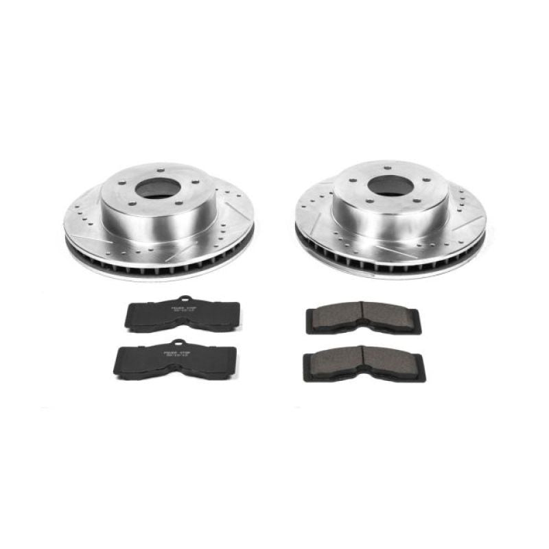 PSB Z23 Evolution Kit - Power Stop 63-82 Chevrolet Corvette Front Z23 Evolution Sport Brake Kit