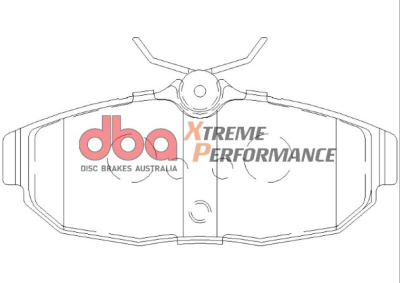 DBA XP650 Brake Pads - DBA 05-07 Ford Mustang GT / V6 XP650 Rear Brake Pads