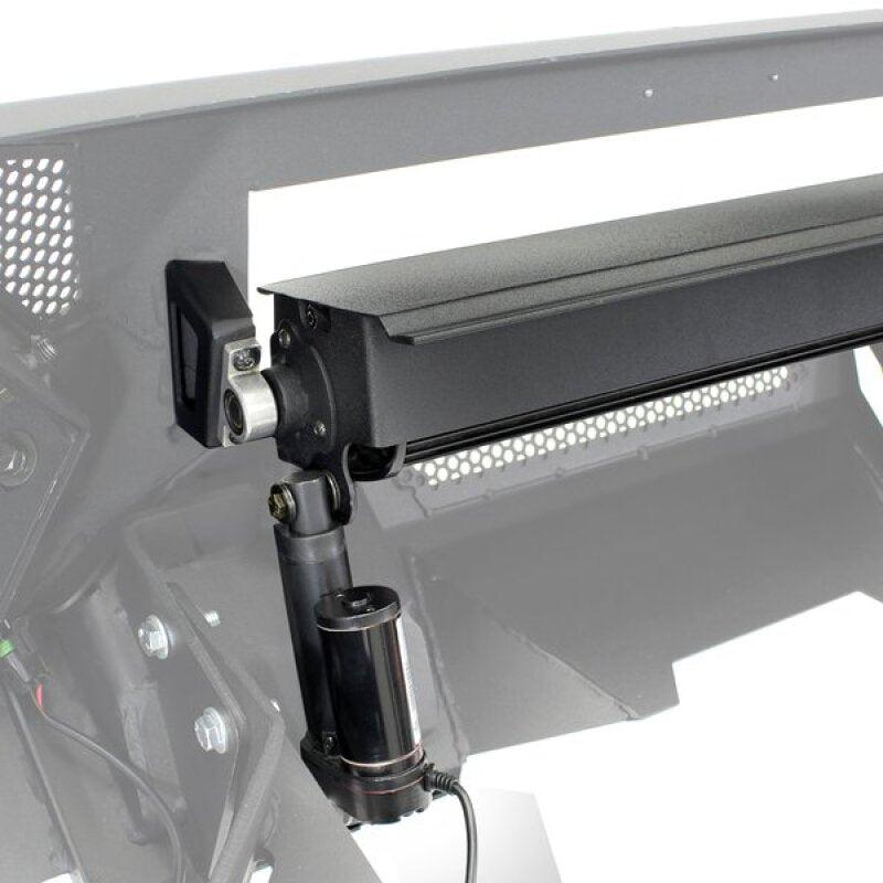 GOR Element Bumper - Go Rhino 16-21 Tacoma Element Front Bumper w/ Power Actuated Hide-away Light Bar Mount Tex Black