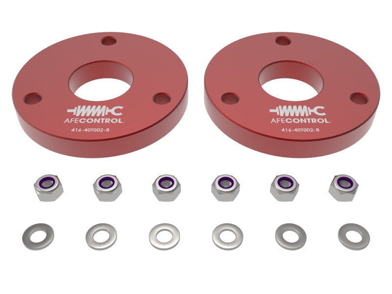AFE Leveling Springs - aFe CONTROL 23-24 Chevrolet Colorado ZR2 / GMC Canyon AT4X L4 2.7L (t) 1.25in Leveling Kit - Red