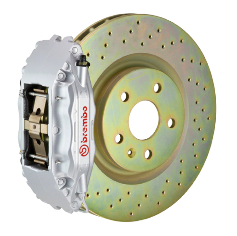 BRB Big Brake Kits - Brembo 16+ Camaro LS/LT/SS Front GT BBK 6 Piston Cast 355x32 1pc Rotor Drilled-Silver