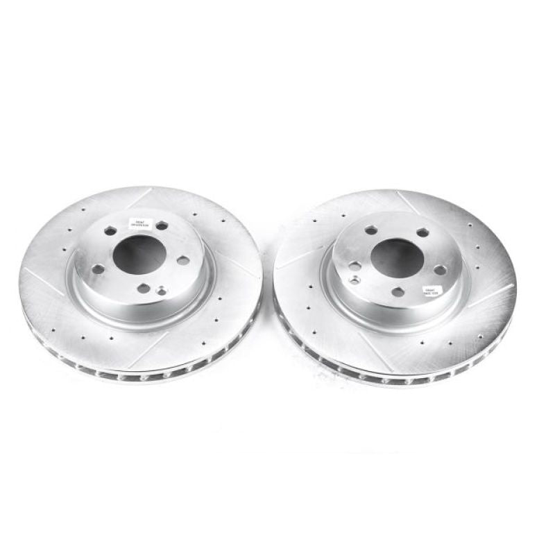 PSB Evolution Drill/Slot Rotor - Power Stop 2006 Mercedes-Benz E350 Front Evolution Drilled & Slotted Rotors - Pair