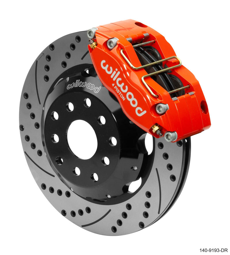 WIL Dynapro Brake Kit - Wilwood Dynapro Radial Front Kit 12.00in Drilled Red Subaru Impreza WRX (*Line Kit Needed*)
