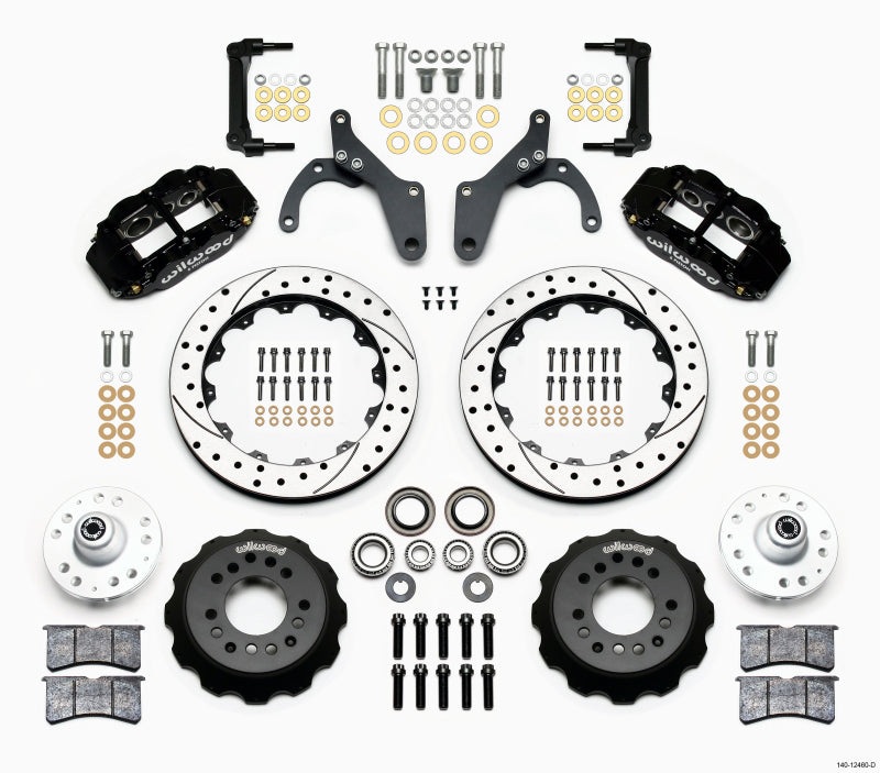WIL Superlite Brake Kit - Wilwood Narrow Superlite 6R Front Hub Kit 12.88in Drilled 59-64 Chevy Impala / 63-64 Corvette