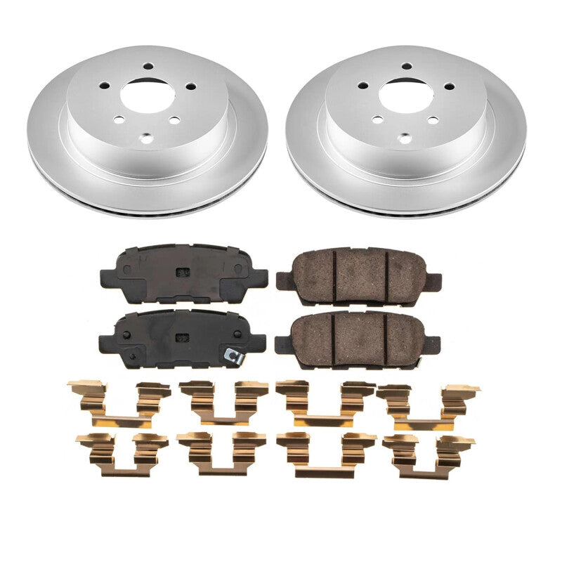 PSB Z17 Evolution Coated Kit - Power Stop 2009 Infiniti FX35 Rear Z17 Coated Brake Kit
