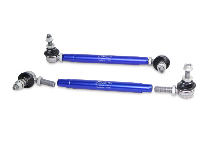 SPR Sway Bar Links - SuperPro 2004 Mazda 3 i Front HD Adjustable End Link Set (10mm Studs 254mm to 305mm)
