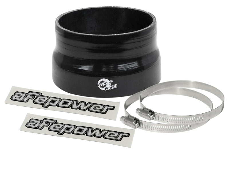 AFE Elbow Reducing Couplers - aFe Magnum FORCE Intake Coupling Kit (4-1/4 IN ID to 3-3/4 IN ID x 2-1/4 IN L) Straight Black