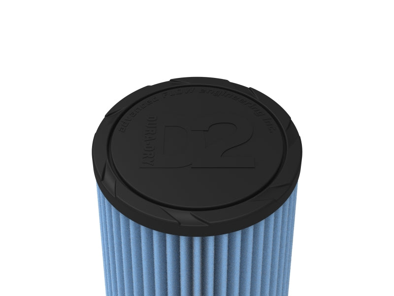 AFE Universal D2 Dura Dry Air Filter - aFe POWER Universal Clamp-On Air Filter w/ D2 Dura-Dry Media - 3-1/2in F x 6in B x 4-3/4in T x 9in H