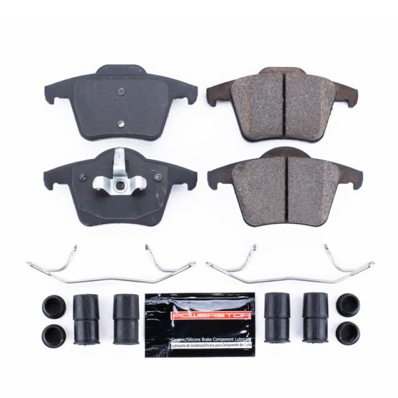 PSB Z23 Evolution Brake Pads - Power Stop 03-14 Volvo XC90 Rear Z23 Evolution Sport Brake Pads w/Hardware