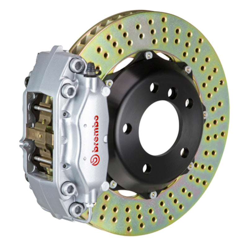 BRB Big Brake Kits - Brembo 02-06 Mini Cooper Fr GT BBK 4Pis Cast 2pc 320x28 2pc Rotor Drilled-Silver