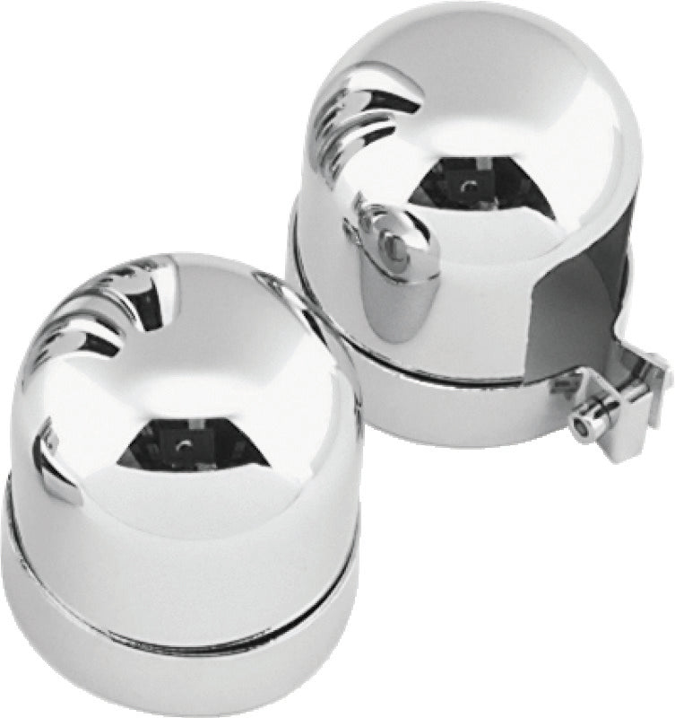 BKC Shock Covers - Bikers Choice 52-64 K XL 58-64 FL & Custom Chrome Shock Top Covers Replaces H-D 54707-84T
