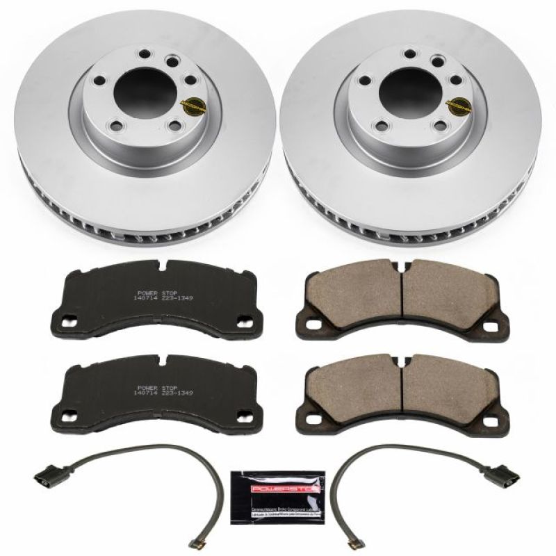 PSB Z23 Evolution Coated Kit - Power Stop 11-18 Porsche Cayenne Front Z23 Evolution Sport Coated Brake Kit