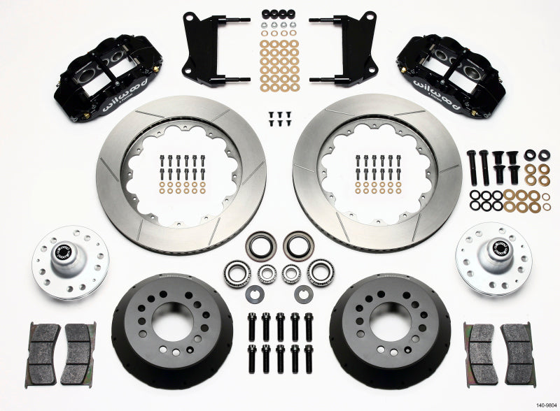 WIL Superlite Brake Kit - Wilwood Narrow Superlite 6R Front Hub Kit 14.00in 67-69 Camaro 64-72 Nova Chevelle