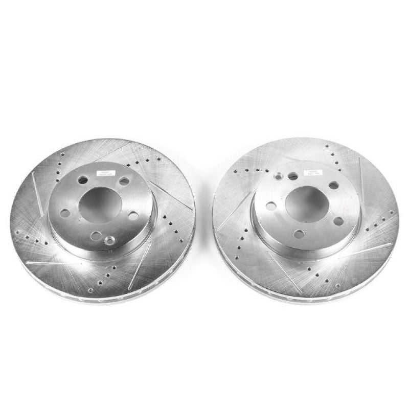 PSB Evolution Drill/Slot Rotor - Power Stop 03-09 Mercedes-Benz E320 Front Evolution Drilled & Slotted Rotors - Pair