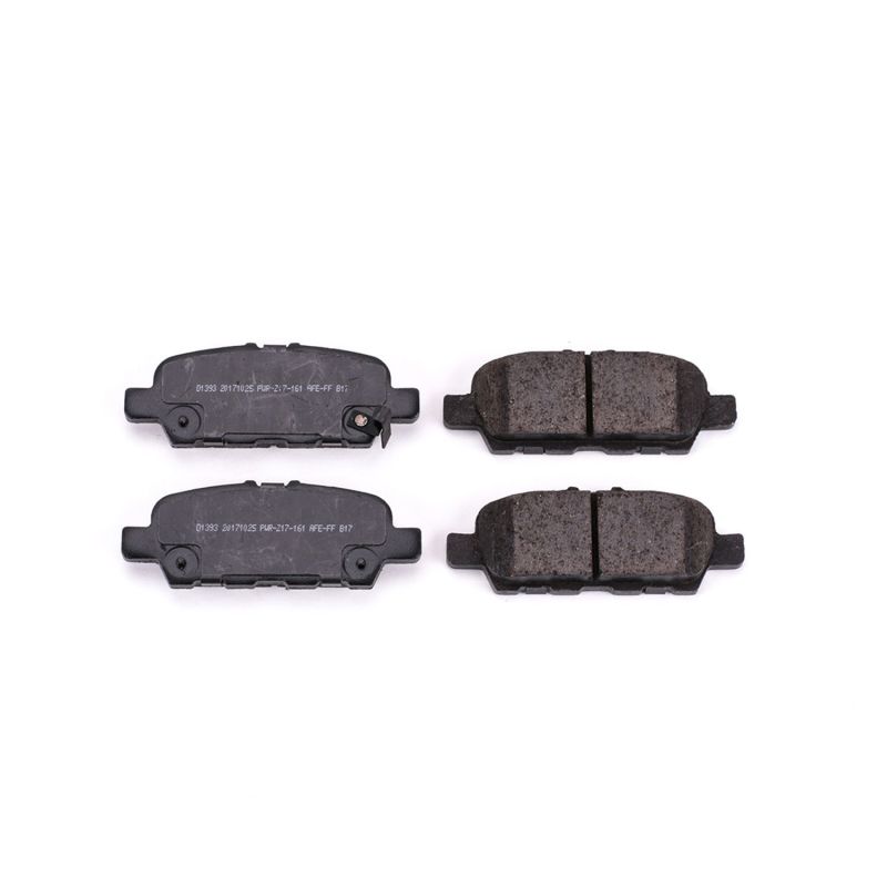 PSB Z16 Evolution Brake Pads - Power Stop 11-12 Infiniti EX35 Rear Z16 Evolution Ceramic Brake Pads