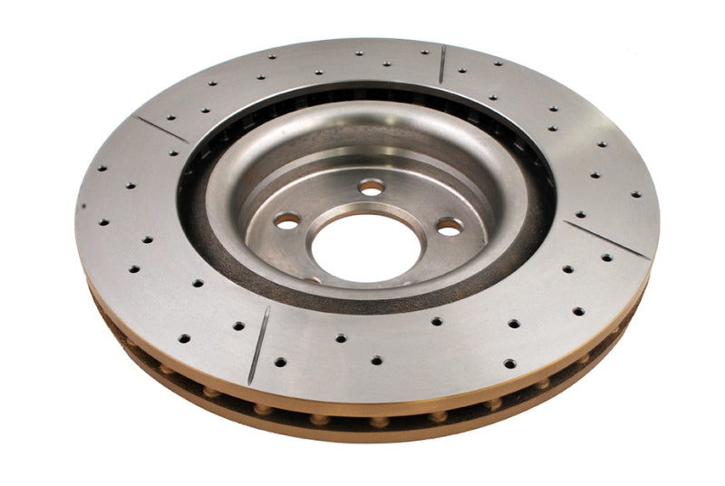 DBA Street Slot&Drill Rotors - DBA 08-15 Dodge Challenger SRT-8 Front Drilled & Slotted Street Series Rotor