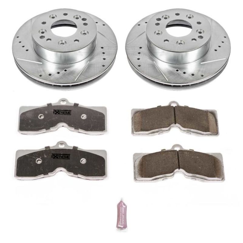 PSB Z26 Street Warrior Kit - Power Stop 1969 Chevrolet Camaro Front or Rear Z26 Street Warrior Brake Kit