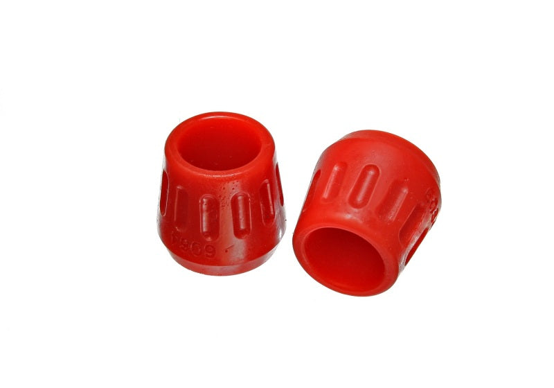ES Bump Stops - Red - Energy Suspension Universal Red 1-3/8in OD x 1/2in McPherson ID Strut Bump Stop Set