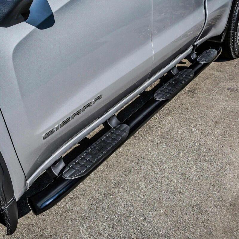 WES Nerf Bars - PRO TRAXX 5 - Westin 2019 Chevrolet Silverado Double Cab w/ 6.5in Bed PRO TRAXX 5 W2W Oval Nerf Step Bars - Black
