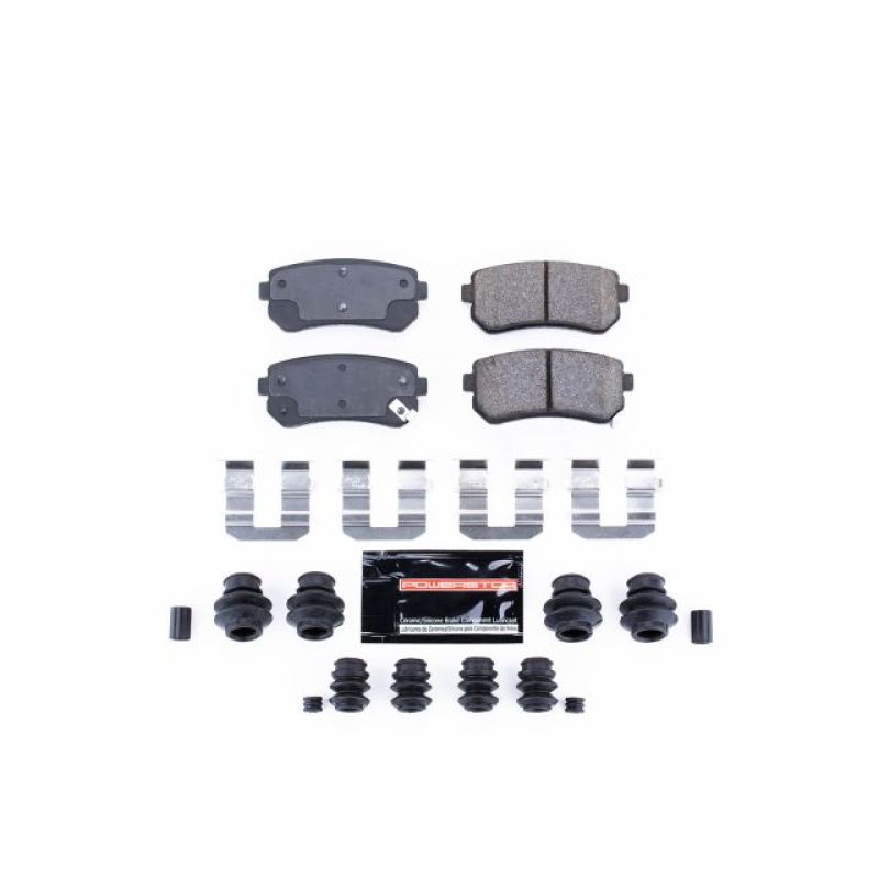 PSB Z23 Evolution Brake Pads - Power Stop 06-08 Hyundai Accent Rear Z23 Evolution Sport Brake Pads w/Hardware