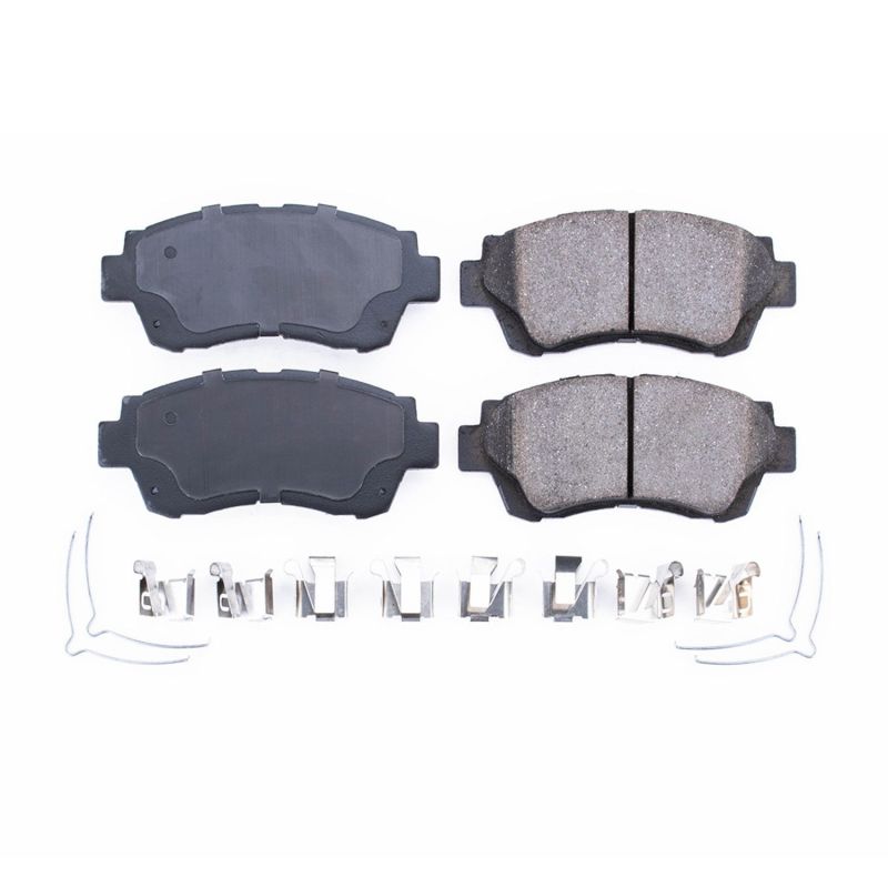 PSB Z17 Evolution Brake Pads - Power Stop 92-96 Lexus ES300 Front Z17 Evolution Ceramic Brake Pads w/Hardware