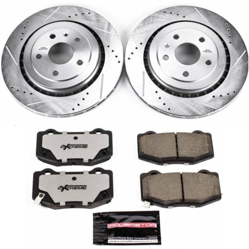 PSB Z26 Street Warrior Kit - Power Stop 16-18 Cadillac ATS Rear Z26 Street Warrior Brake Kit