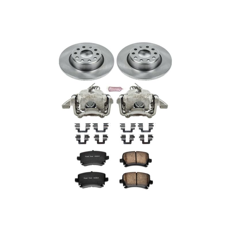 PSB Autospecialty Kit w/Cals - Power Stop 06-09 Audi A3 Rear Autospecialty Brake Kit w/Calipers