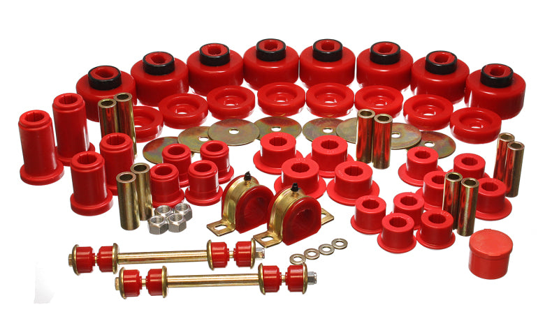 ES Hyper-Flex Sets - Red - Energy Suspension 01-06 Chevy Silverado 4WD Red Hyper-flex Master Bushing Set