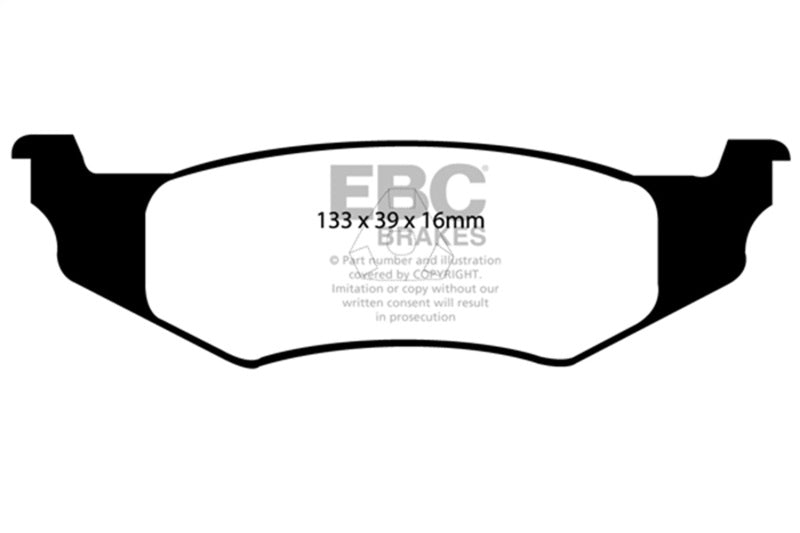 EBC Ultimax2 Brake Pad Sets - EBC 99-04 Chrysler 300M 3.5 Ultimax2 Rear Brake Pads
