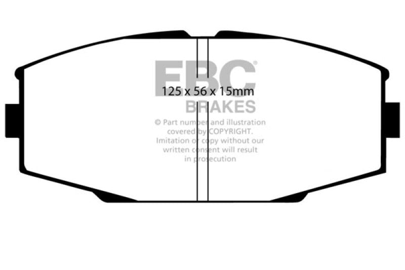 EBC Greenstuff Brake Pad Sets - EBC 86-92 Toyota Supra 2.8 Greenstuff Front Brake Pads