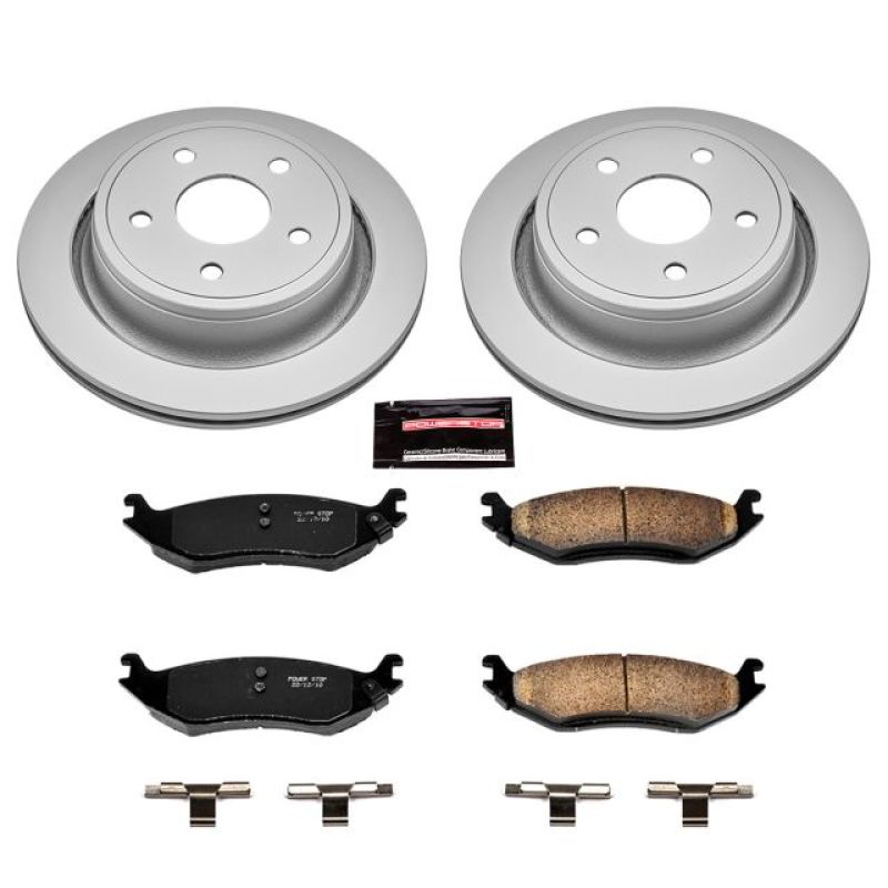 PSB Z17 Evolution Coated Kit - Power Stop 07-09 Chrysler Aspen Rear Z17 Evolution Geomet Coated Brake Kit